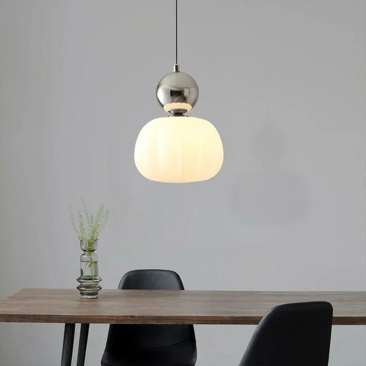 Modern Pumpkin Pendant Light | Stylish LED Ceiling Fixture