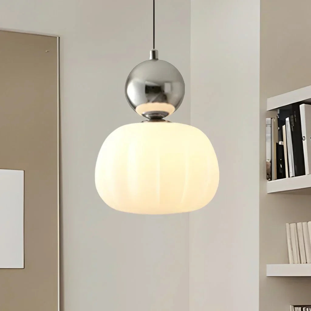Modern Pumpkin Pendant Light | Stylish LED Ceiling Fixture