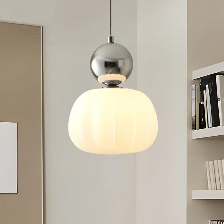 Modern Pumpkin Pendant Light | Stylish LED Ceiling Fixture