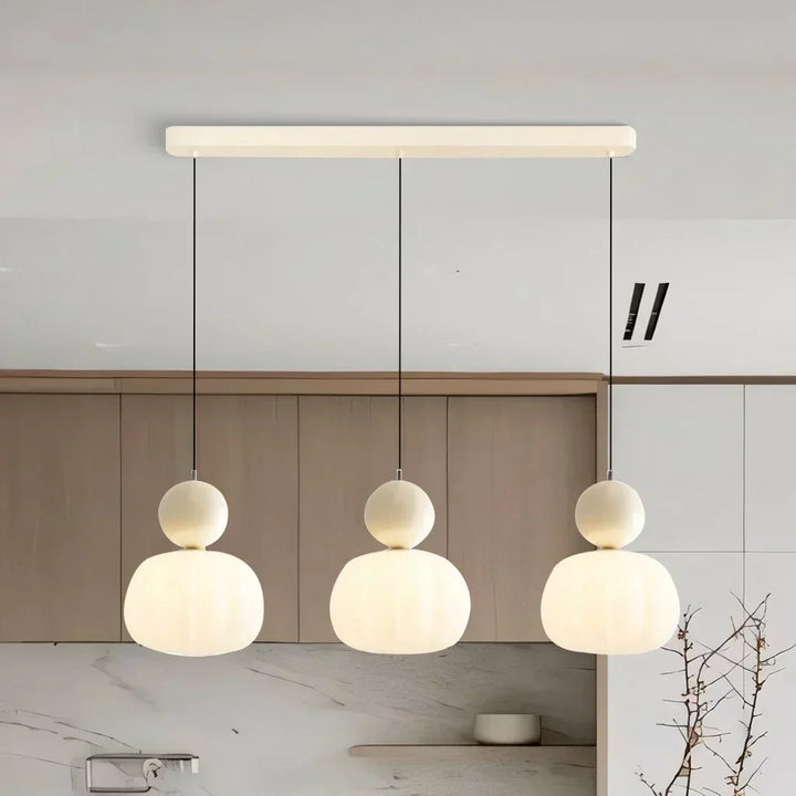 Modern Pumpkin Pendant Light | Stylish LED Ceiling Fixture