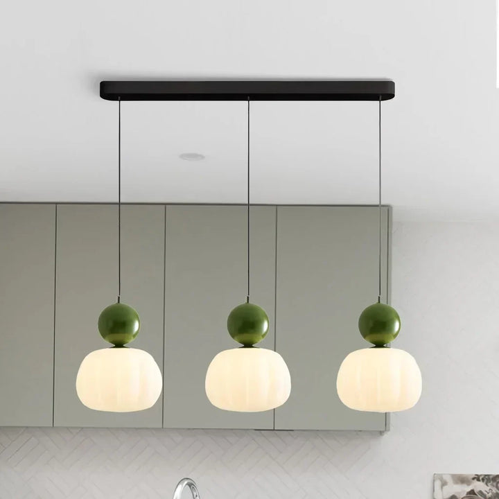Modern Pumpkin Pendant Light | Stylish LED Ceiling Fixture