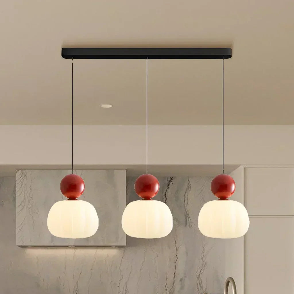 Modern Pumpkin Pendant Light | Stylish LED Ceiling Fixture