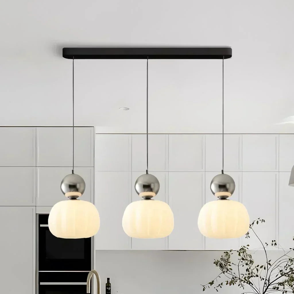 Modern Pumpkin Pendant Light | Stylish LED Ceiling Fixture