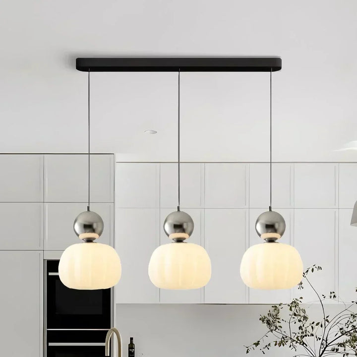 Modern Pumpkin Pendant Light | Stylish LED Ceiling Fixture