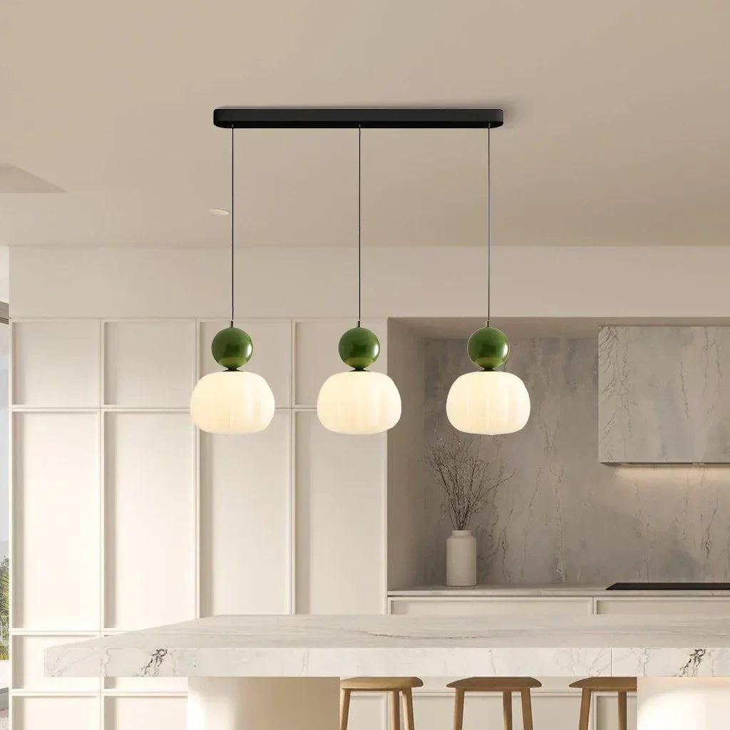 Modern Pumpkin Pendant Light | Stylish LED Ceiling Fixture