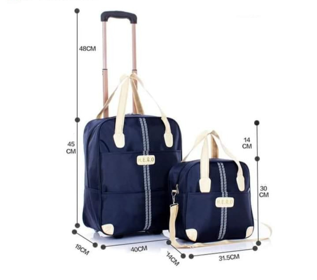 2 in 1 Trolley Travel Bag with Boarding Bag for Easy Transport-Orizon Depot