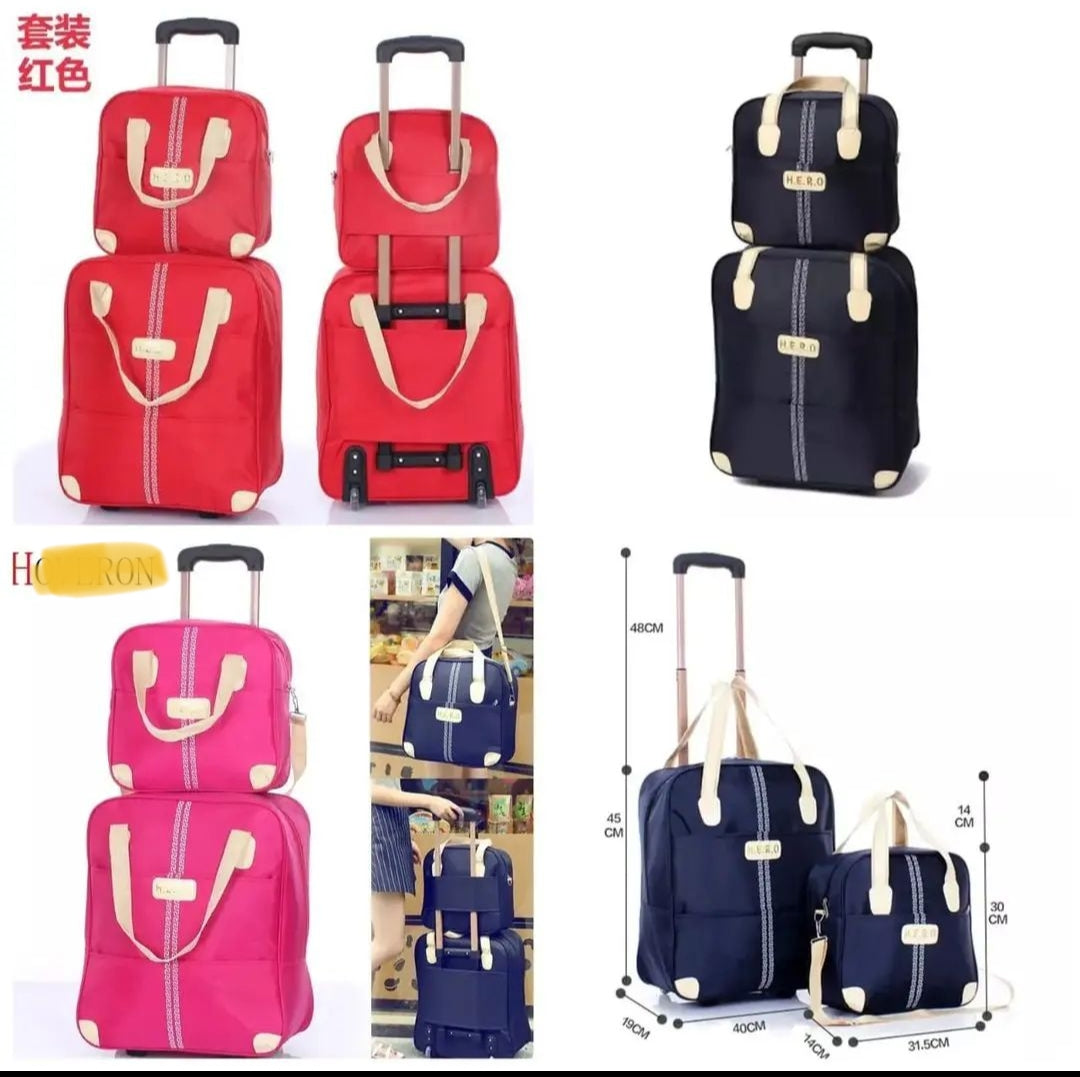 2 in 1 Trolley Travel Bag with Boarding Bag for Easy Transport-Orizon Depot