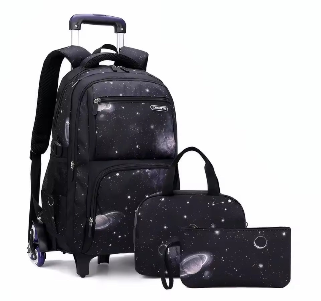 Rolling Trolley School Backpack for Easy Transport and Storage-Orizon Depot