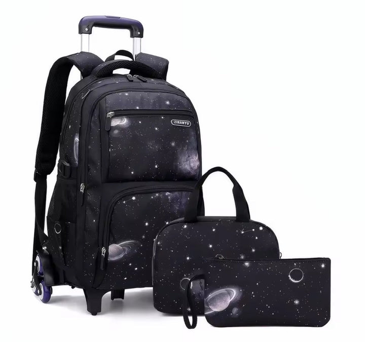 Rolling Trolley School Backpack for Easy Transport and Storage-Orizon Depot