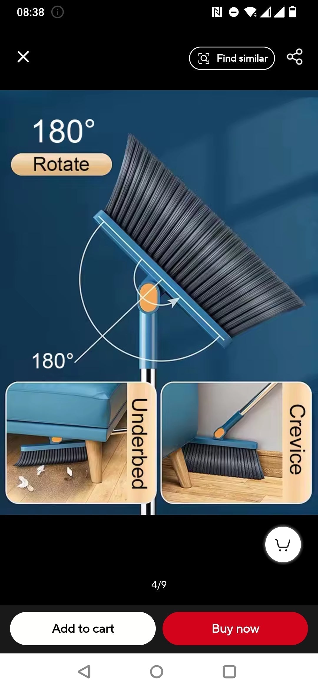 Magnetic Broom and Collapsible Dustpan Set for Easy Cleaning-Orizon Depot