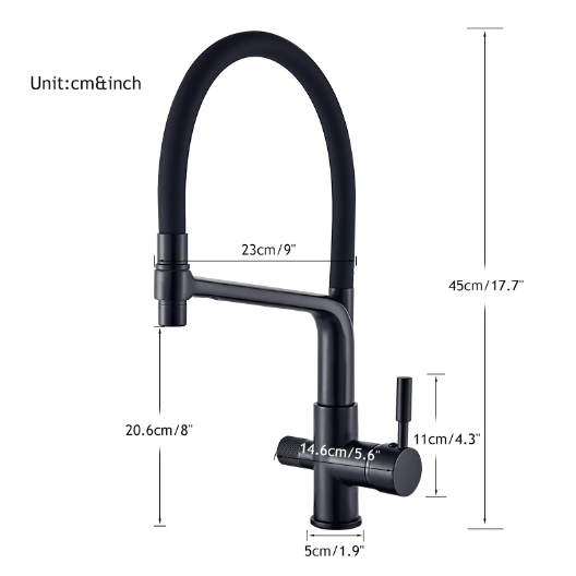 Double Outlet Drinking Water Faucet Filtered Kitchen Faucet-Orizon Depot