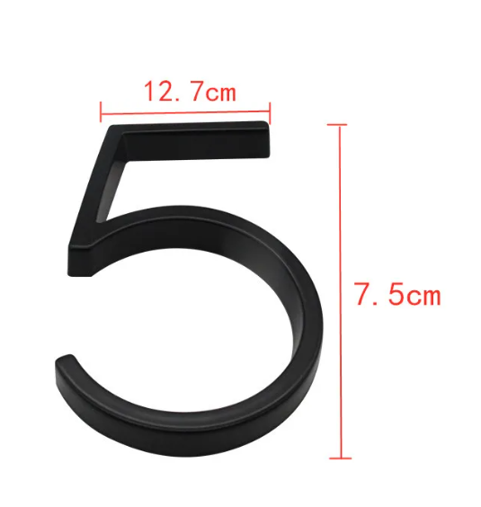 Black Modern House Numbers for Home Address Display-Orizon Depot