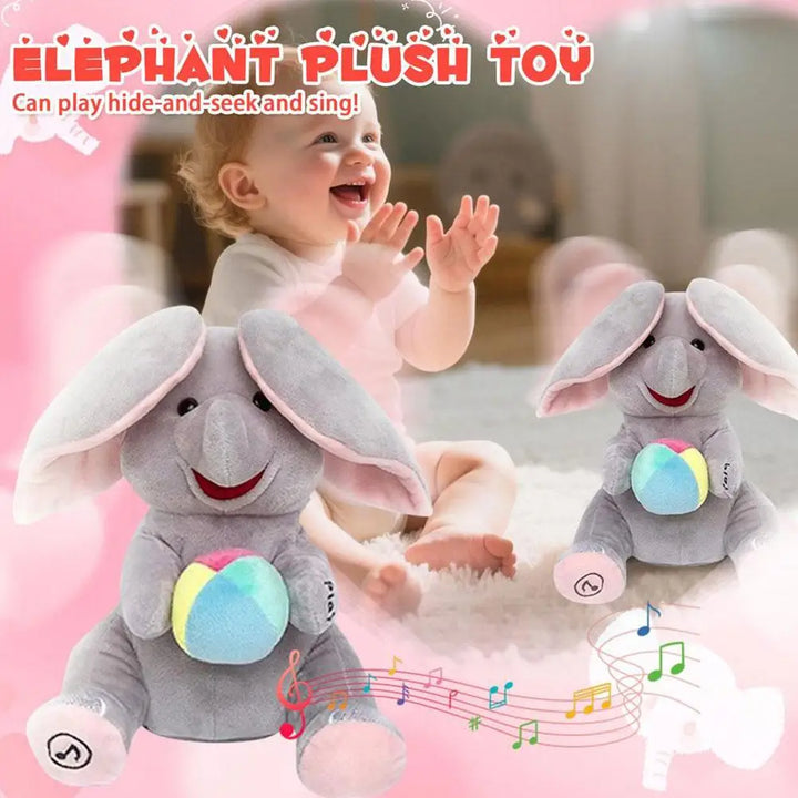 Interactive Singing Elephant Plush Toy for Babies - Soothing Gift