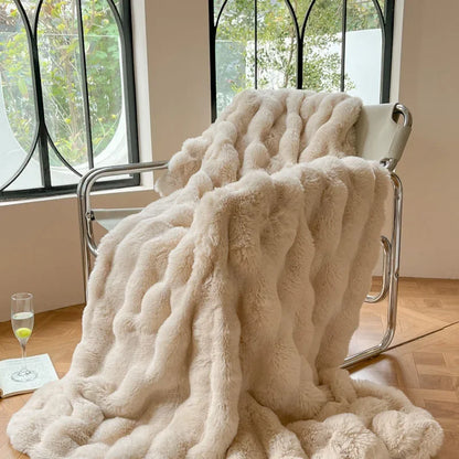 Soft Premium Bunny Blanket for Living Room and Bedroom Comfort