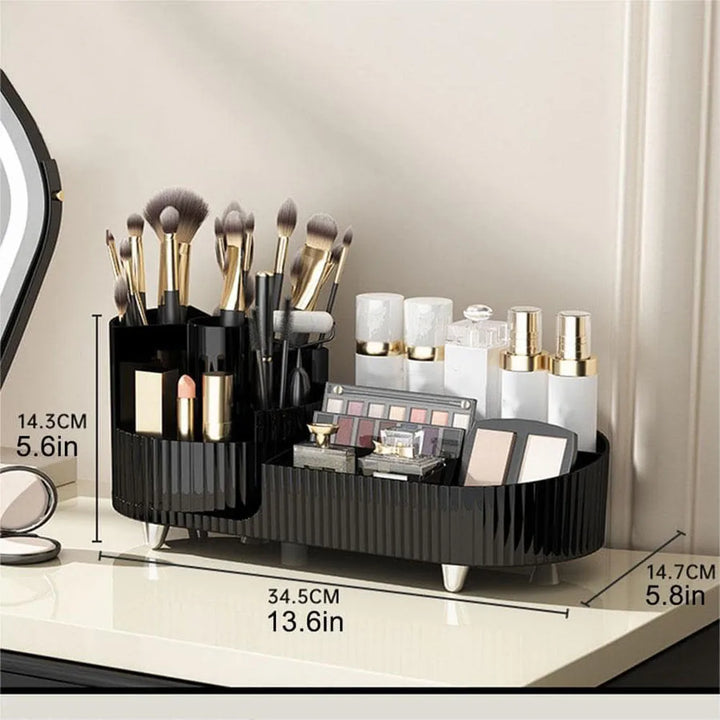 Luxury Beauty Organizer with Slim Rotating Design-Orizon Depot