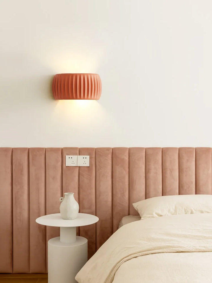 Textured Modern Resin Wall Lamp | Stylish French Sconce