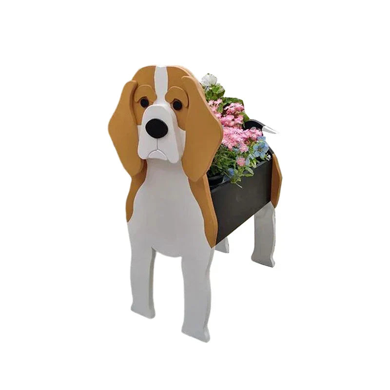 Dog Plant Container - Pawsome Flower Pot for Various Breeds-Orizon Depot
