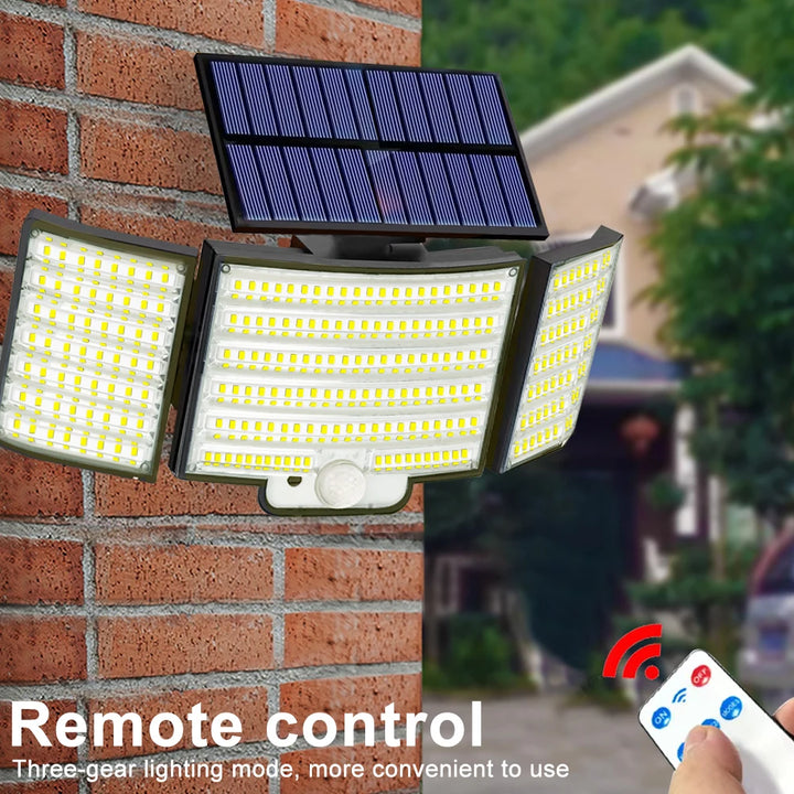 Solar Powered Motion Sensor Outdoor Security Light