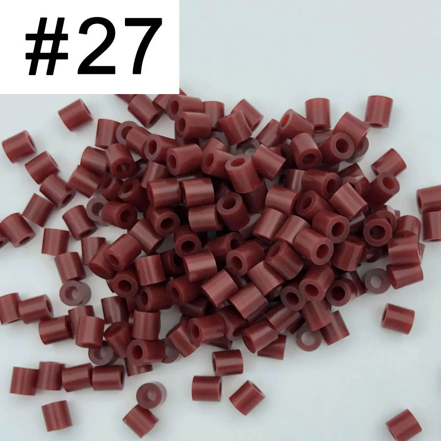 5mm 1000PCS Colorful Iron Fuse Beads for Kids DIY Pixel Art Toys