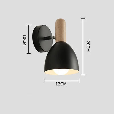 Adjustable Wooden Wall Lamp | Stylish Bedside Lighting Solution