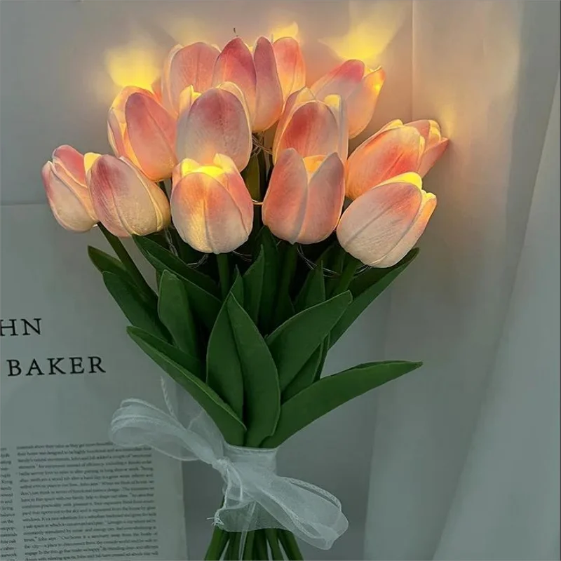 Portable LED Tulip Night Light for Soft Ambient Illumination-Orizon Depot