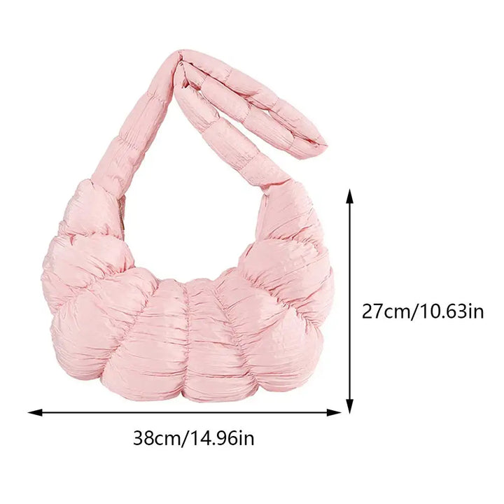 Puff Croissant Shoulder Bag - Stylish and Versatile Handbag-Orizon Depot