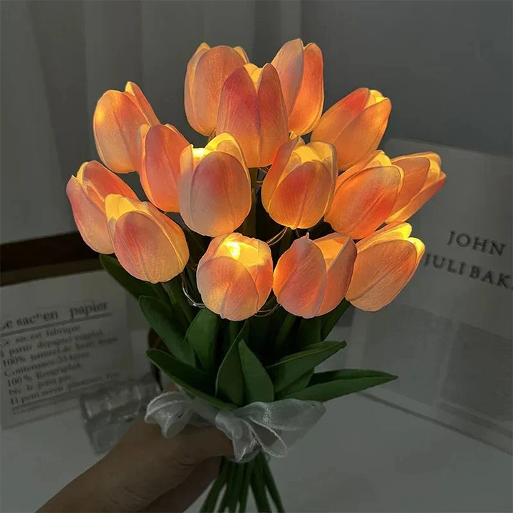 Portable LED Tulip Night Light for Soft Ambient Illumination-Orizon Depot