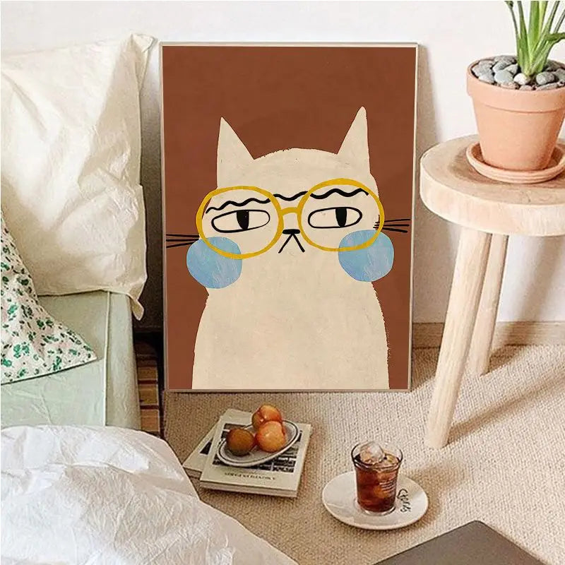 Vintage Cartoon Canvas Wall Art-Orizon Depot