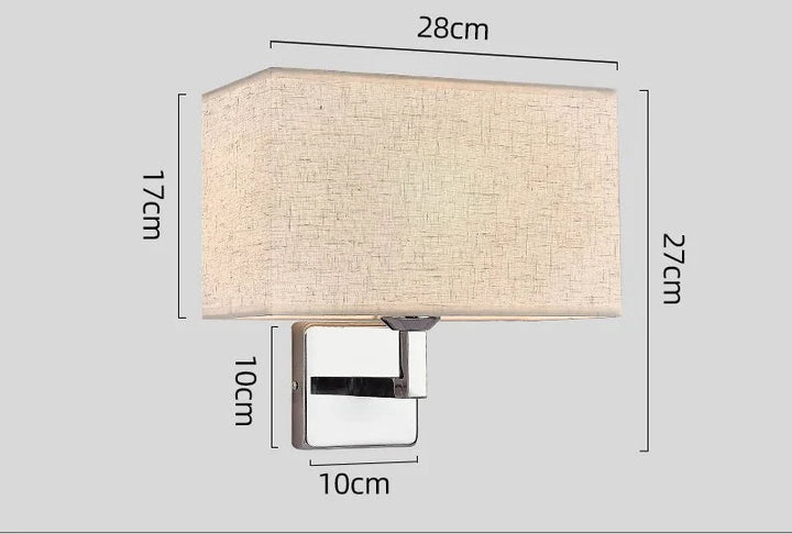 Wall Sconce with Reading Light | E27 Bedside Wall Lamp