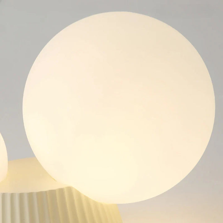 Modern French Double Globe Ceiling Light Fixture