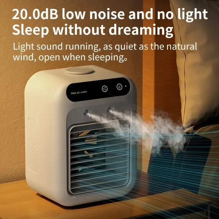 USB Air Cooler Fan with 500ml Capacity, 9-Blade Design