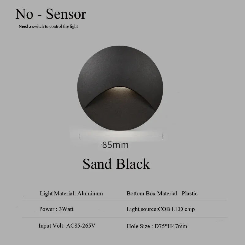 Modern Waterproof IP65 LED Recessed Wall Lamp for Outdoor Lighting-Orizon Depot