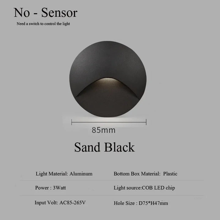 Modern Waterproof IP65 LED Recessed Wall Lamp for Outdoor Lighting-Orizon Depot