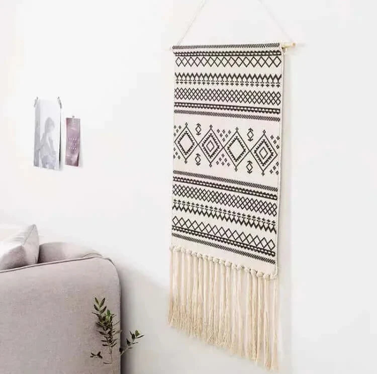 Macrame Hanging Cotton Area Rug for Home Decor-Orizon Depot