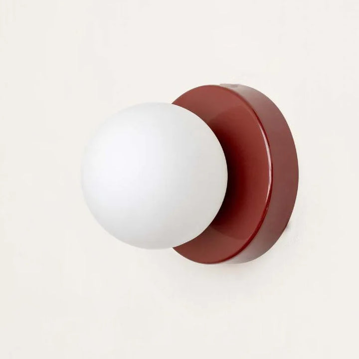 Modern Colored Glass Macaron LED Wall Light Fixture