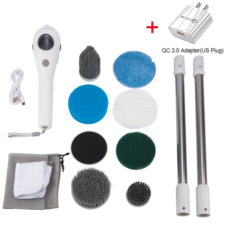 8-in-1 Multifunctional Electric Cleaning Brush - Wireless & Rotating-Orizon Depot