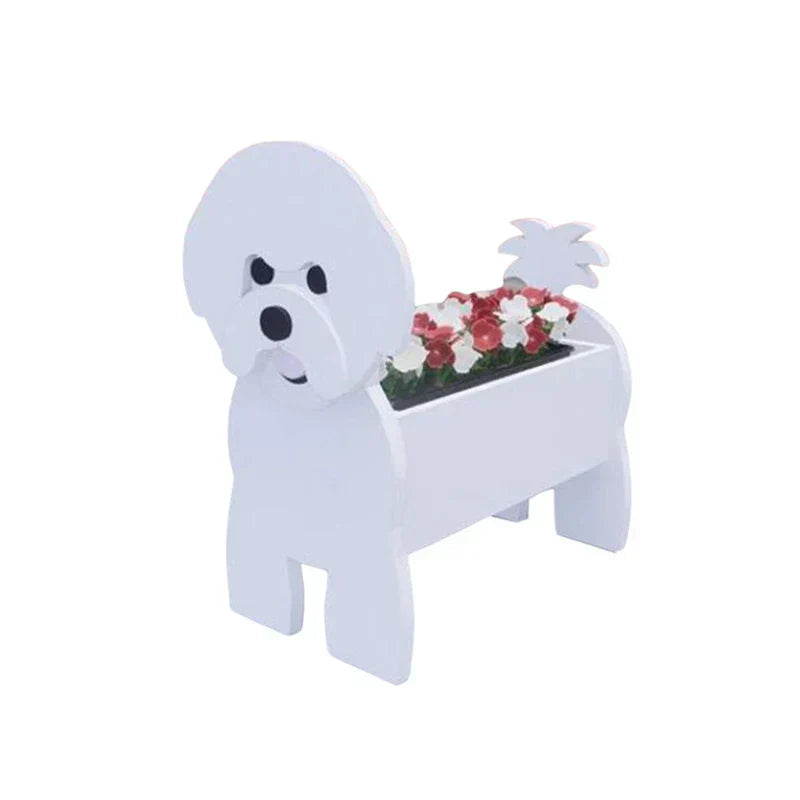 Dog Plant Container - Pawsome Flower Pot for Various Breeds-Orizon Depot