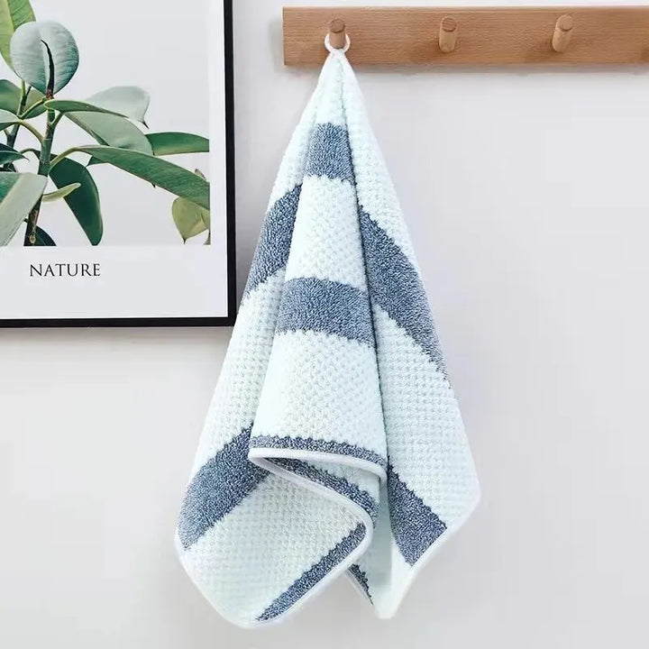 Soft Cotton Bath Towels and Washcloths - Absorbent Solid Color Set