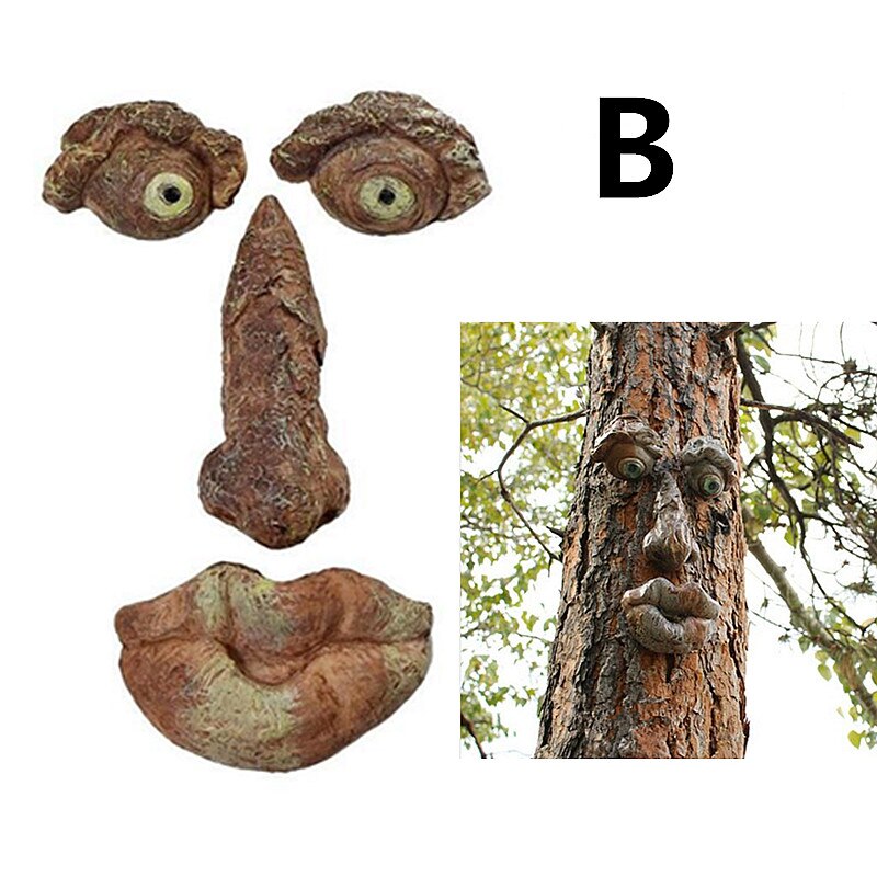 Nature-Inspired Tree Face Bird Feeder Station for Outdoor Decor-Orizon Depot