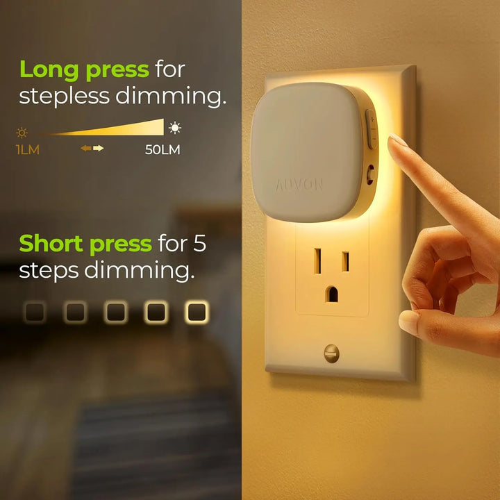 Dimmable Motion Sensor LED Night Light, 2 Pack