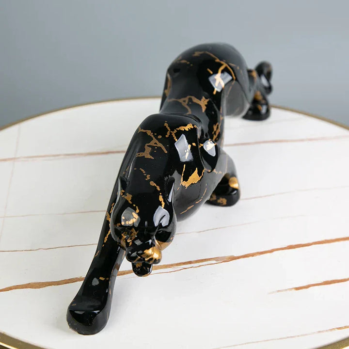 Elegant Jaguar Stone Sculptor - Unique Home Décor Accent Piece-Orizon Depot