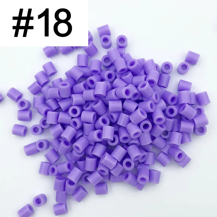 5mm 1000PCS Colorful Iron Fuse Beads for Kids DIY Pixel Art Toys