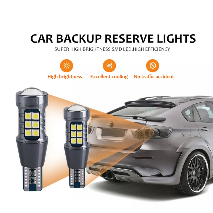 2pcs High Power W16W T15 921 LED Bulbs for Tail Signal Lights