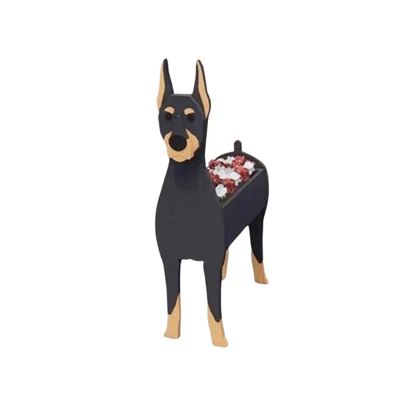 Dog Plant Container - Pawsome Flower Pot for Various Breeds-Orizon Depot