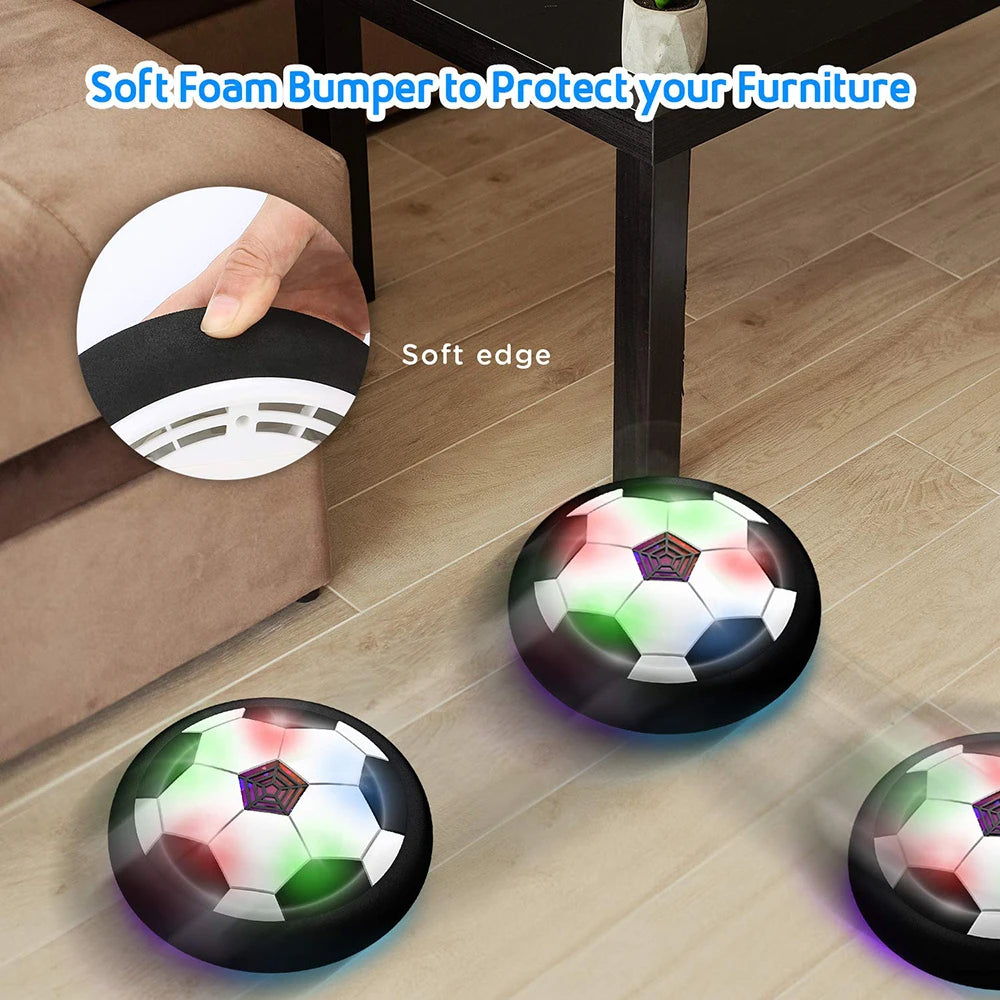 LED Hover Soccer Ball - Air Power Training Toy for Indoor/Outdoor Play