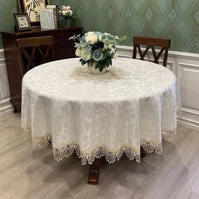 Victorian Lace Dreams Elegant Tablecloth for Special Occasions-Orizon Depot