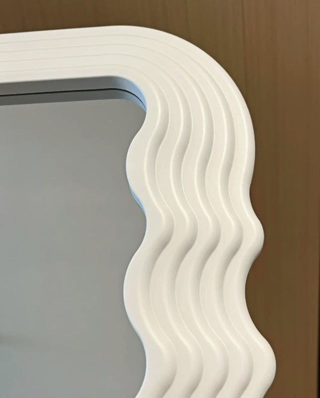 Wave Shock Retro Mirror - Stylish Reflective Decor for Any Space-Orizon Depot