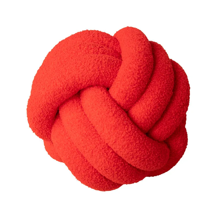 Cozy Hand-Knotted Sheepskin Throw Pillow - Soft Decorative Accent-Orizon Depot