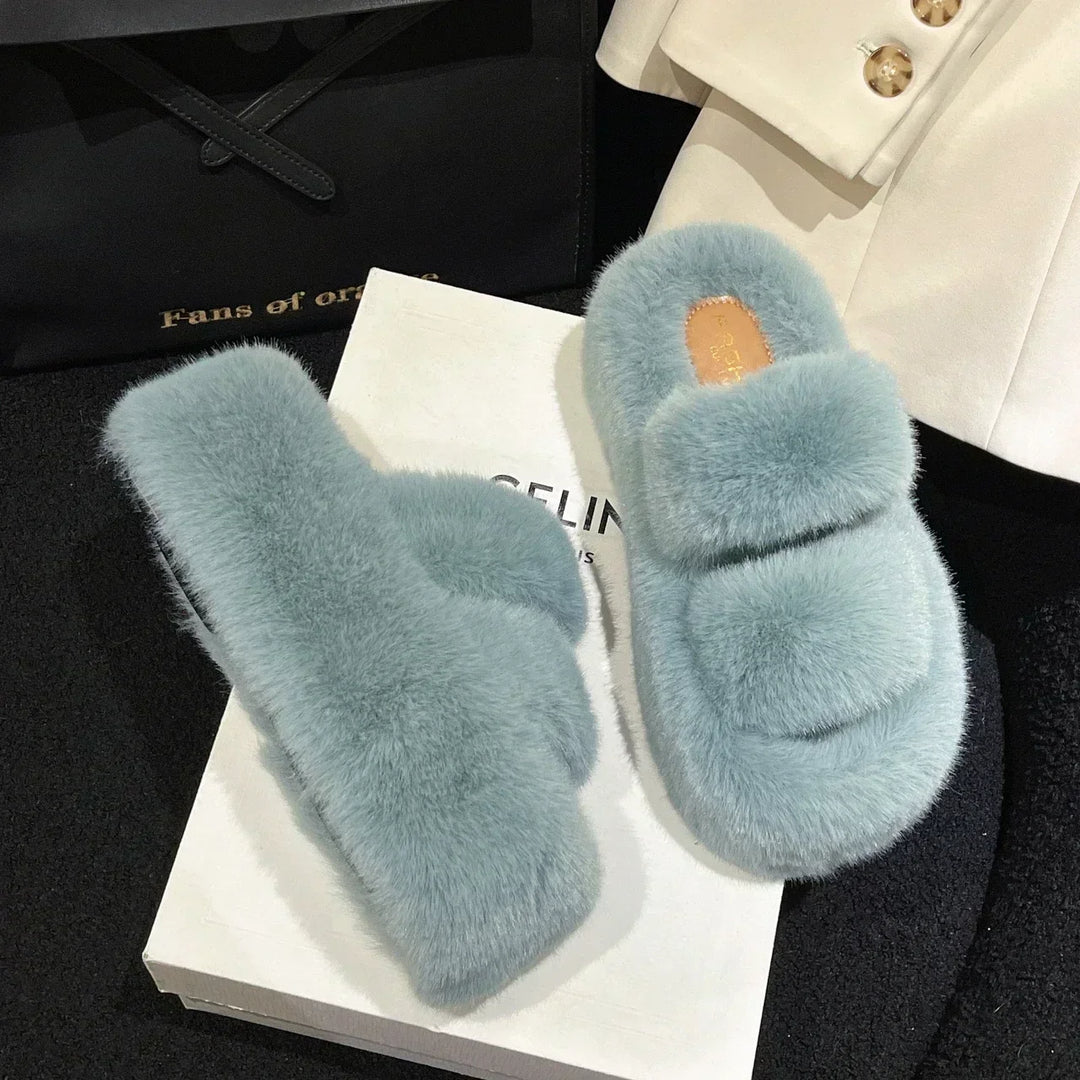 Soft Fuzzy Slippers for Women - Cozy and Comfortable Footwear-Orizon Depot