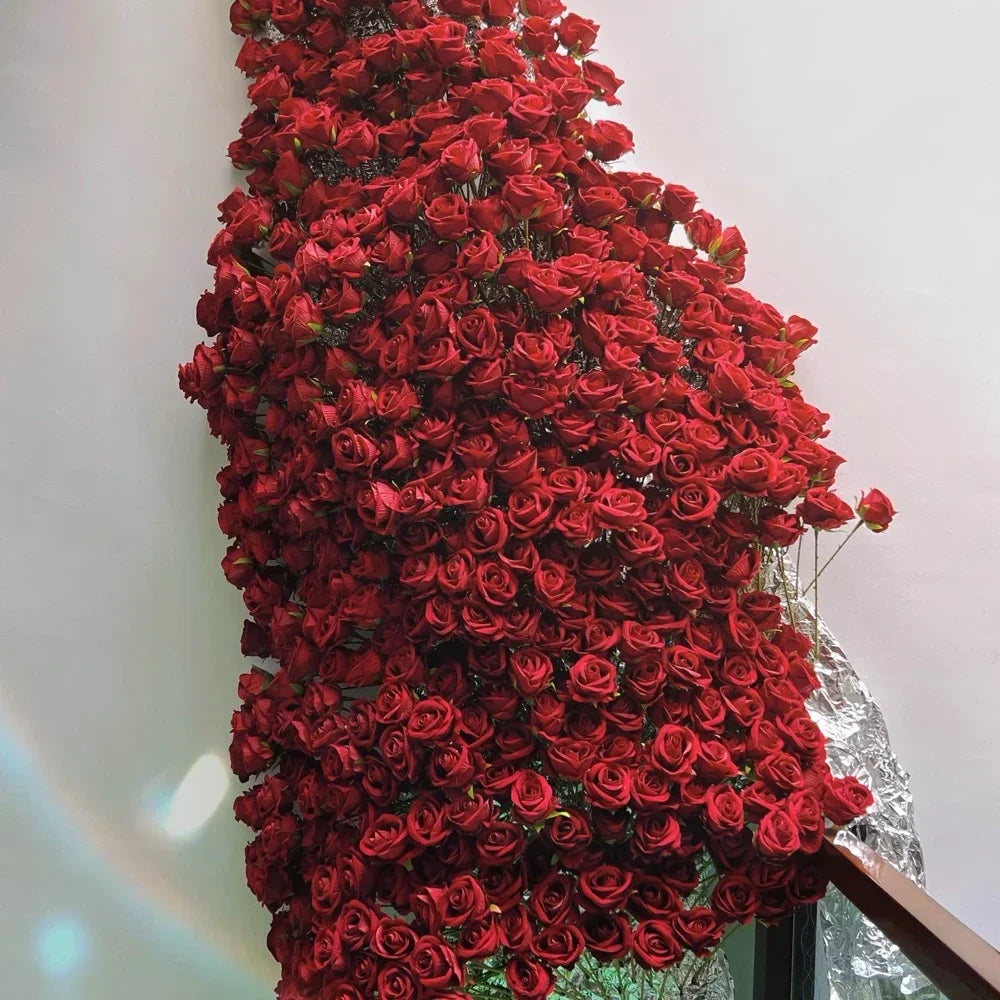 Realistic Velvet Silk Rose Bouquet - 20 Pieces-Orizon Depot